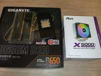 GIGABYTE B650M D2H, AMD Ryzen 5 7500F, DDR5 32GB 6000 Crucial комплект