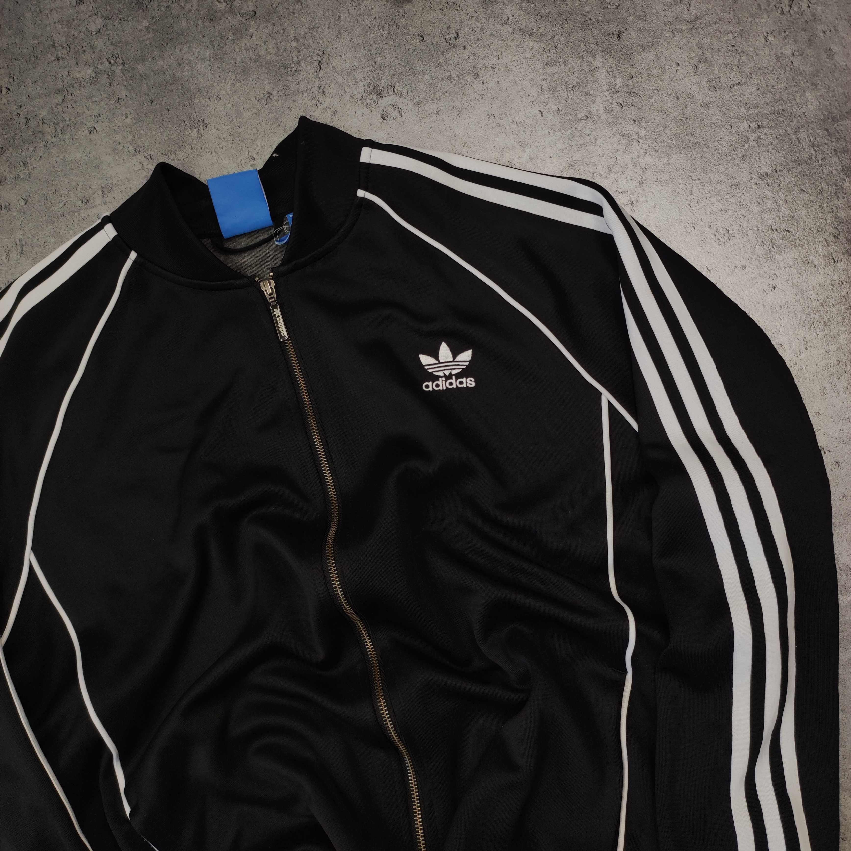 MĘSKA Elegancka Bluza PREMIUM Adidas Bomberka 3 Paski Logo Originals