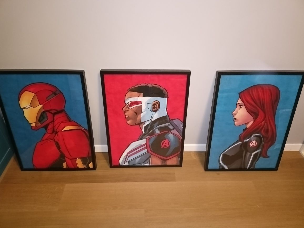 3 Plakaty Marvel Avengers 50x70