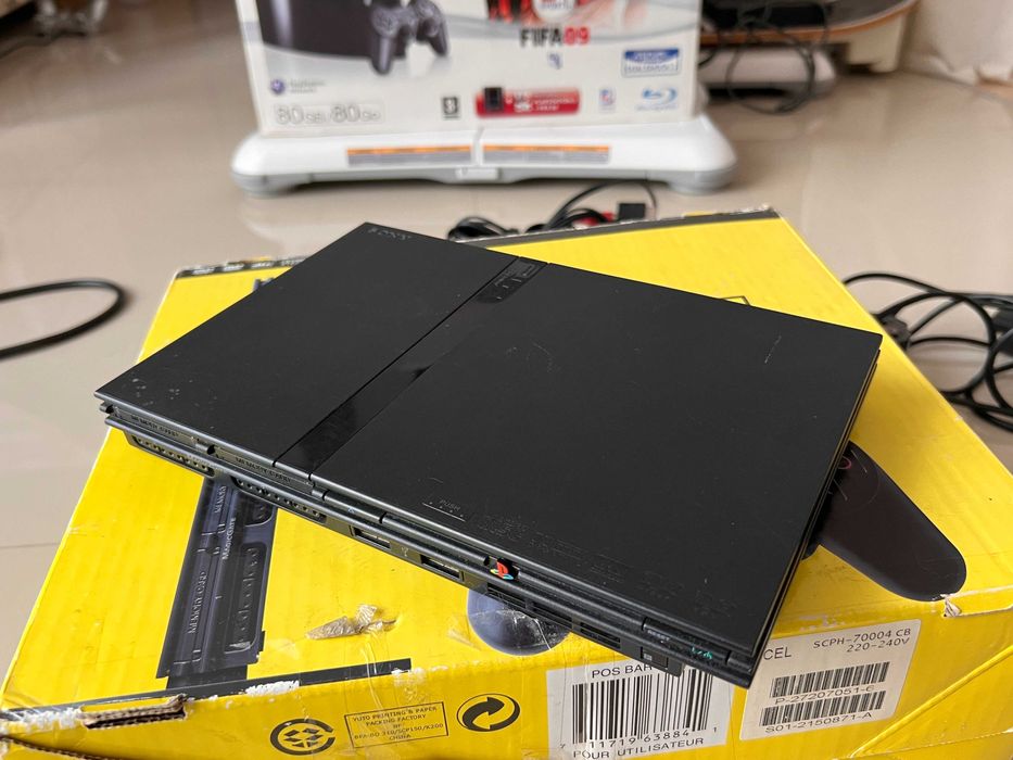 PS2 Slim zestaw pudełko PlayStation 2 box