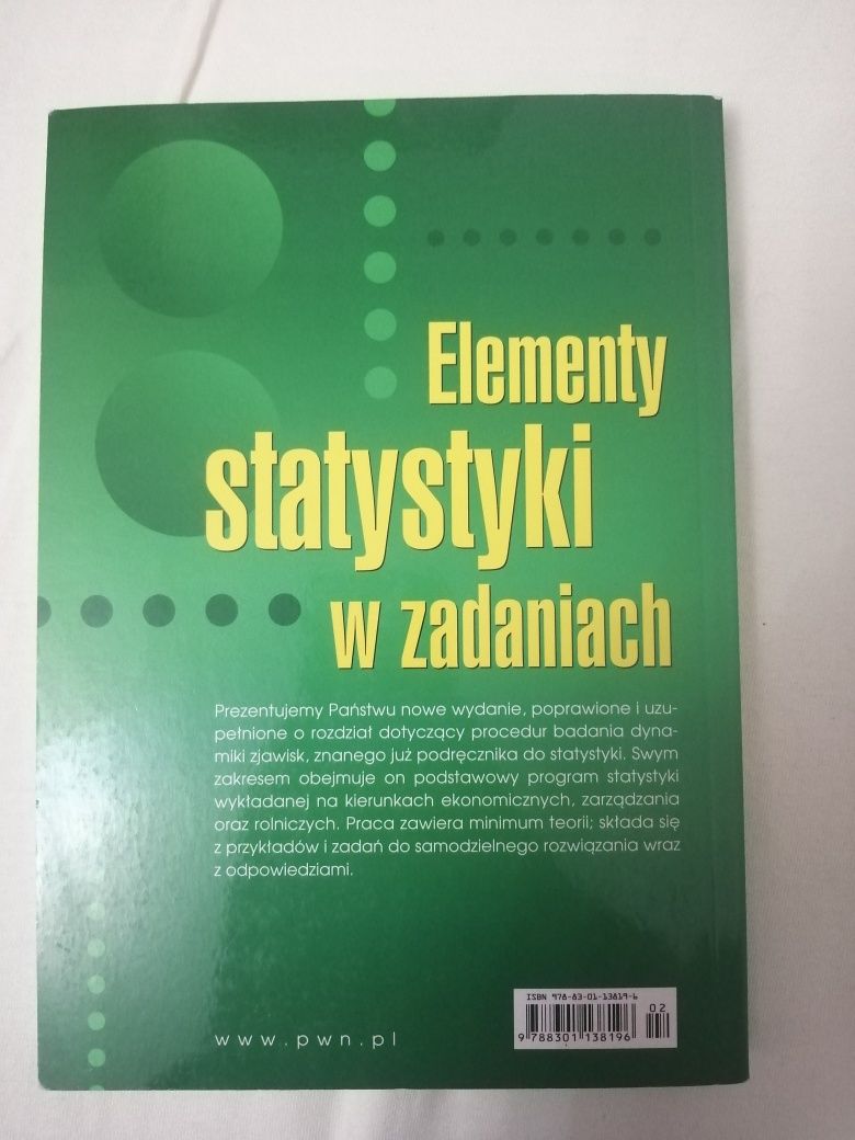 Elementy statystyki w zadaniach