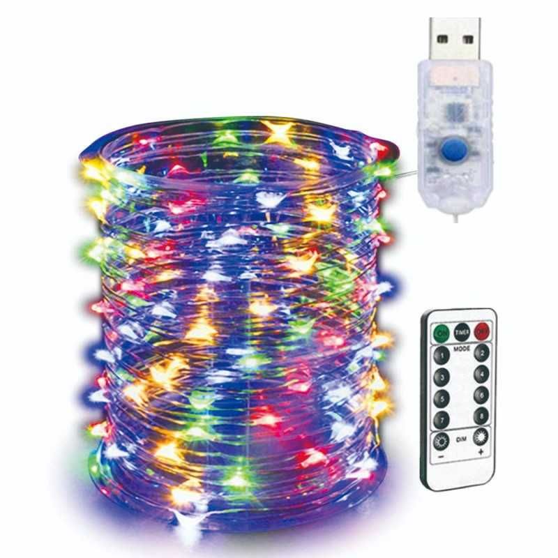 Girlanda 100 LED RGB 10 mb USB