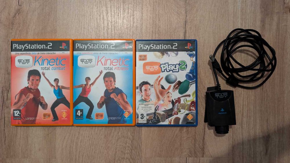 Pack de Jogos Eye Toy + Camera PlayStation 2 (CIB)