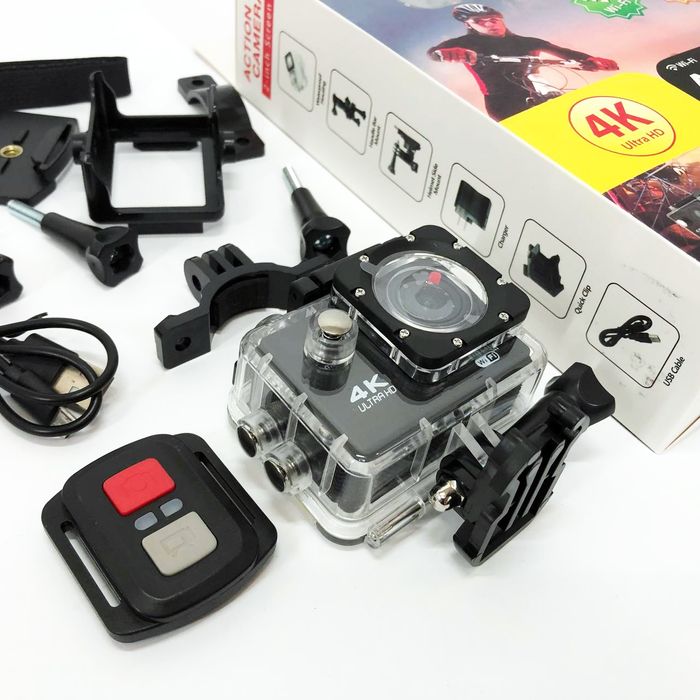 Камера гоу про 4K Wi-Fi  экшн камера GoPro с пультом на голову на шлем