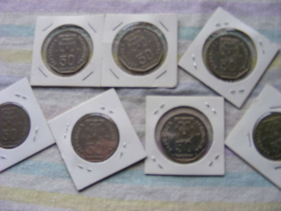 Moedas portuguesas (50 escudos) - estado BELA