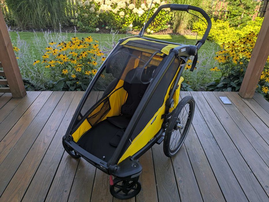 Przyczepka rowerowa Thule Chariot Sport single + Baby Supporter
