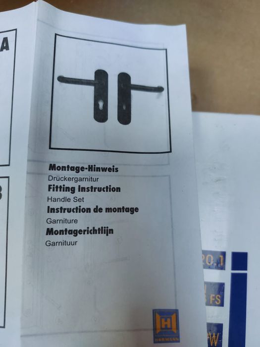 Klamki Hörmann D110 Trzpień 9mm