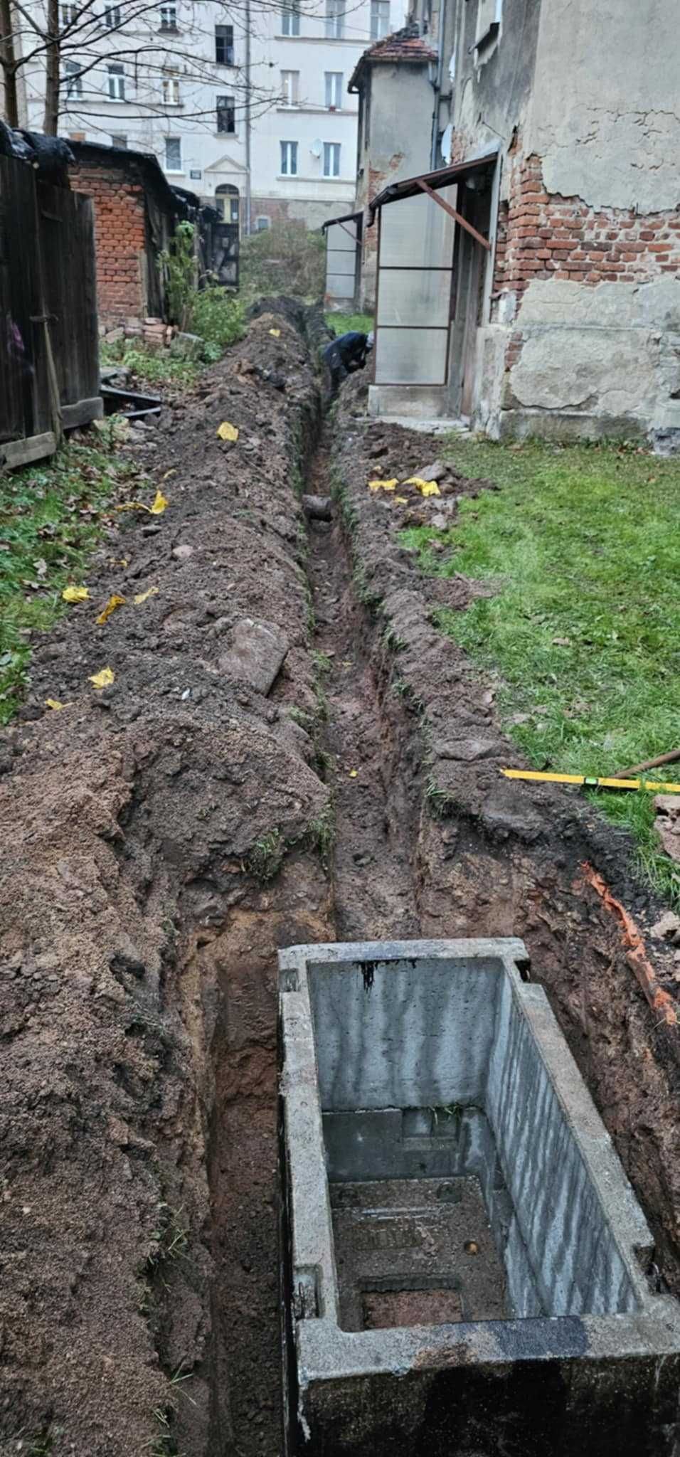 Przeciski pod drogą, usługi minikoparką Wałbrzych i okolice