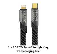 Потужний зарядний кабель від WEKOME USB-C to Lightning PD20W