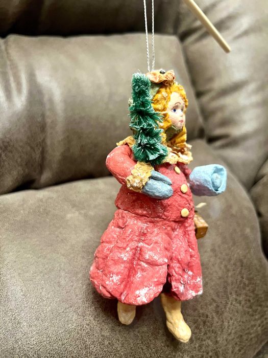 Новорічні іграшки ручної роботи. Ватні іграшки. Новогодние игрушки.