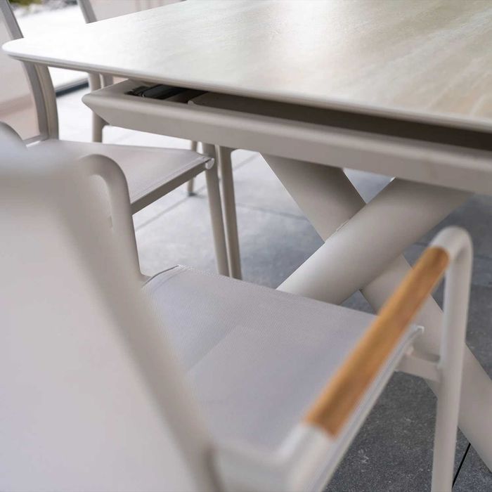 -40% Zestaw mebli ogrodowych ZUMM: LUMO 180 - 240 cm mokka