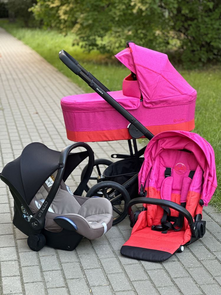 Wózek 2w1 , 3w1Cybex balios,nosidełko cybex
