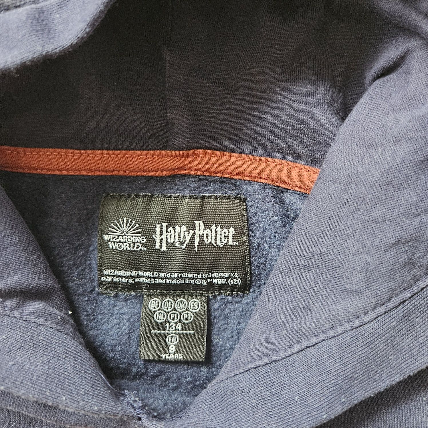 Granatowa bluza Harry Potter 134 z kapturem