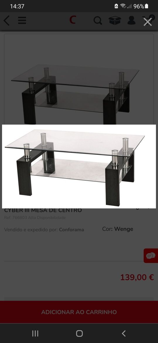 Mesa de centro sala