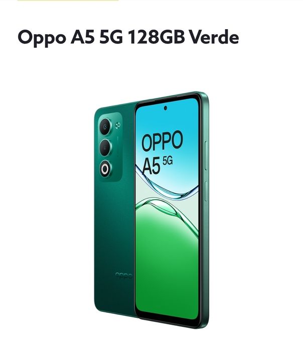 Oppo A5 5G 128 GB Verde Novo/Selado
