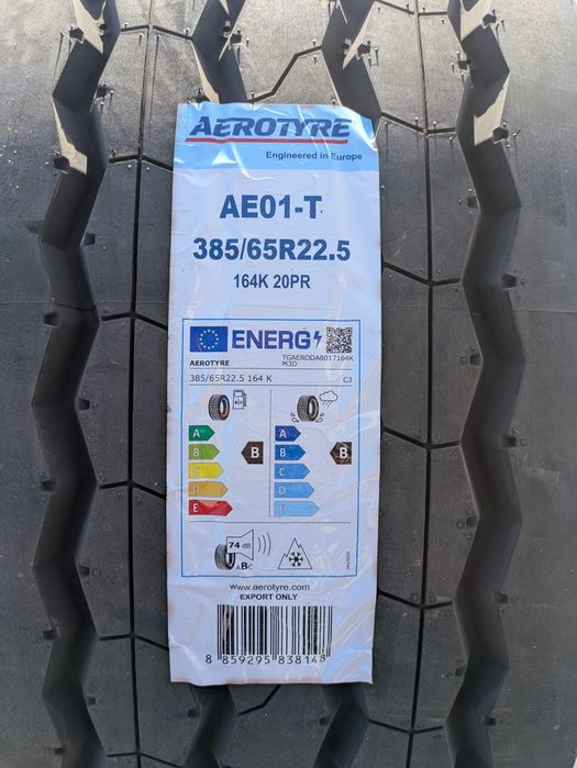 385/65R22.5 AEROTYRE AE01-T 164K mocna naczepa