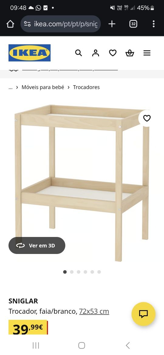 Muda fraldas bebé