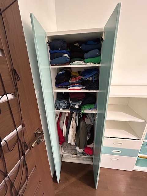 Zestaw mebli Ikea Stuva Fritids szafa, szafki.