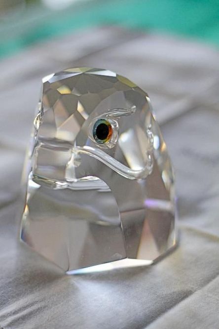 Swarovski "Cabeça de Falcão grande" peça de coleccionador