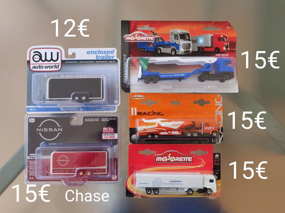 1:64 Maisto, Matchbox collectors, Majorette e outros. Preços nas fotos