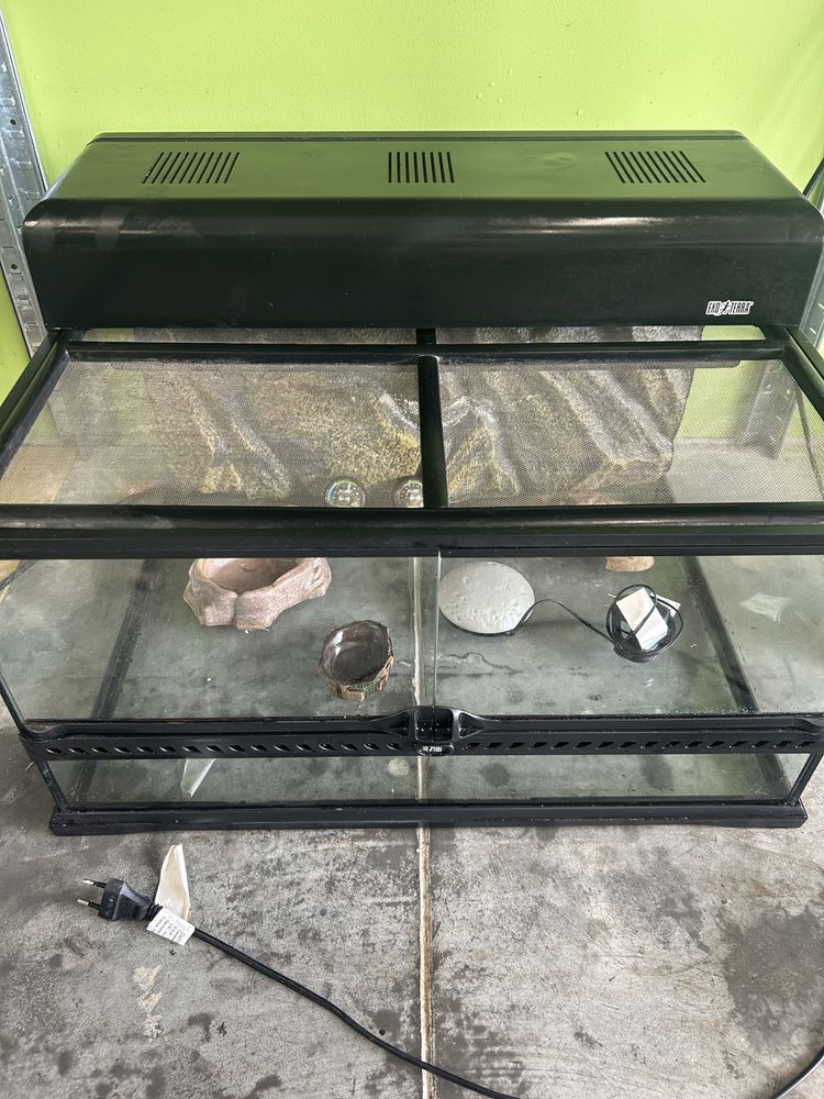 Exo Terra terrarium 60x45x30, Duży zestaw