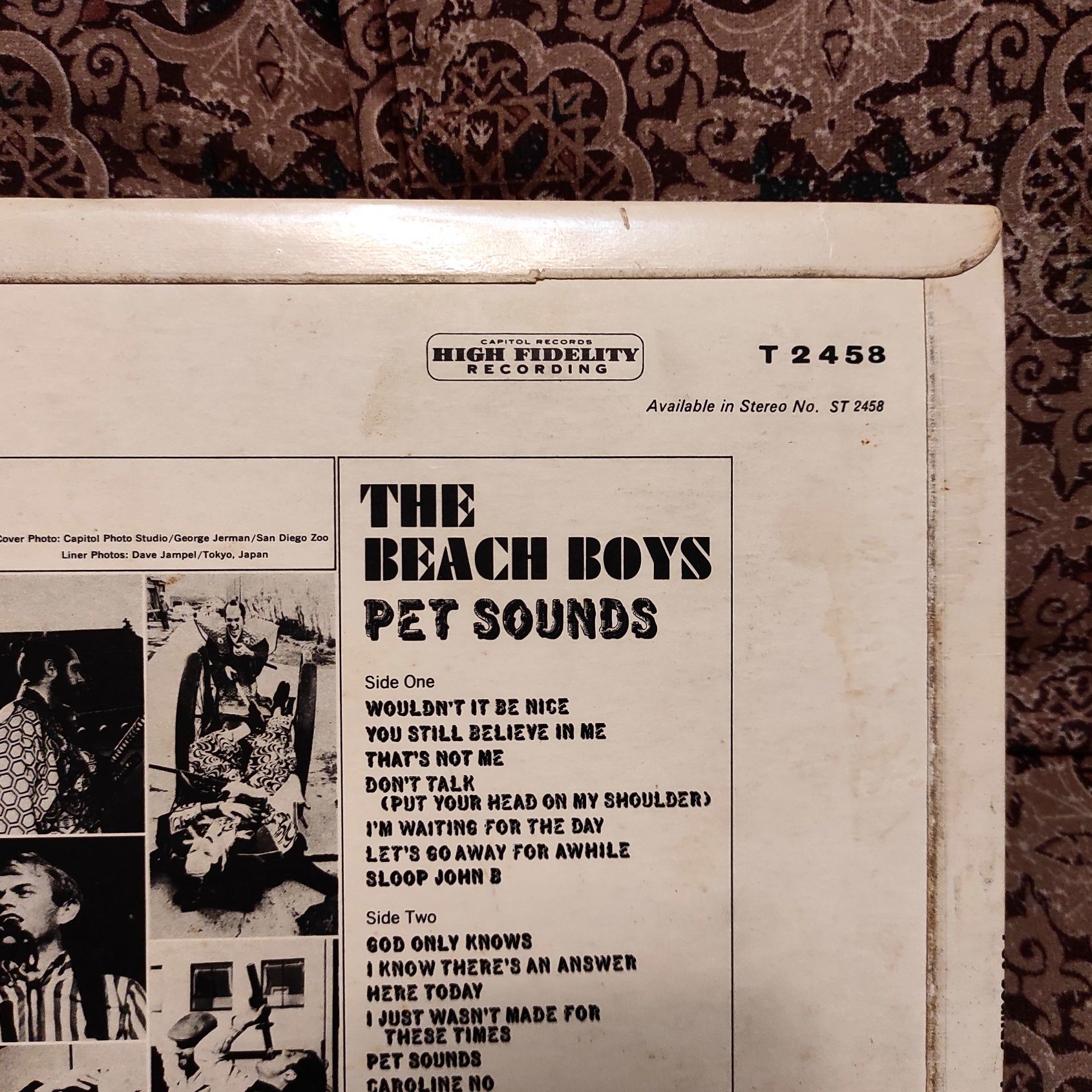 Виниловая пластинка Beach Boys Pet Sounds  MONO
