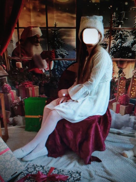 Sukienka biała z bolerkiem 128 134