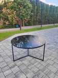 Stolik kawowy okrągły metalowy 80cm