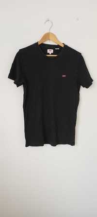 Czarna bluzka t-shirt prosto Basic Levi's