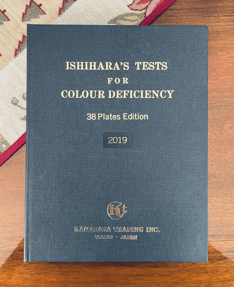 38 tablic Ishihary - Ishihara's Tests for Colour Defficiency -Oryginał