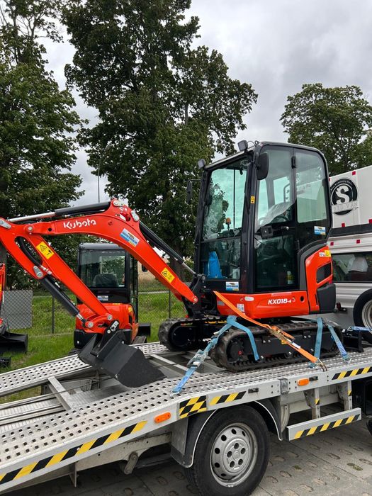 Minikoparka KUBOTA KX018-4  NOWA!  300mth. Okazja