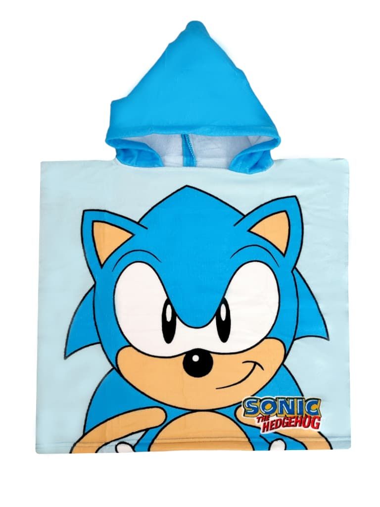 Ponczo poncho ręcznik z kapturem Sonic Microfibra