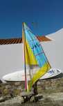 Windsurf + vela - item p/decoração optimo estado