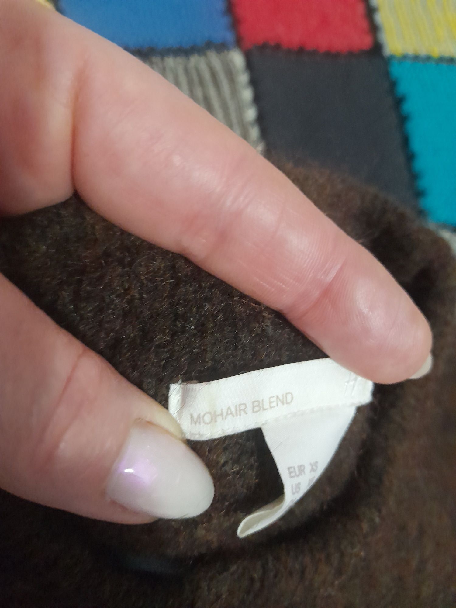 Sweter damski H&M rozmiar Xs/S wełna moher