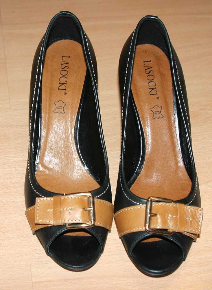 Buty damskie - skórzane rozmiar 39 NOWE