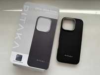 PITAKA iPhone 16 Pro (Black/Grey Ultra-Slim Case)