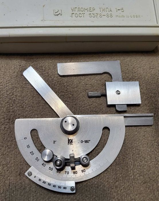 Кутомір з ноніусом типу 1-5 механічний угломер механический с нониусом