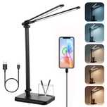 Lampka biurowa USB led regulacja światła 2 ramiona rigors