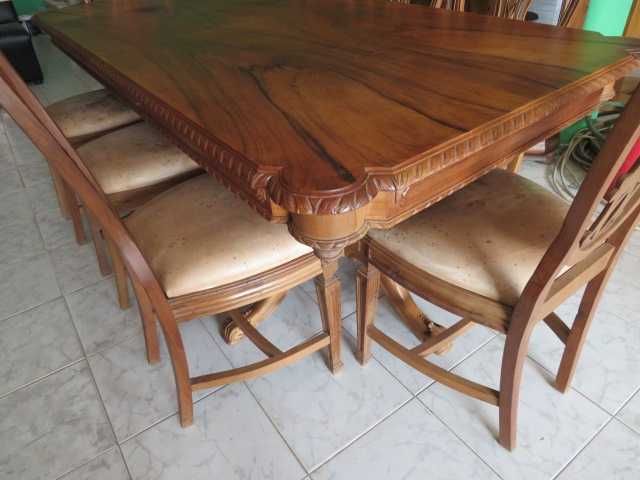 Mesa  e  Cadeiras  Vintage  Nogueira