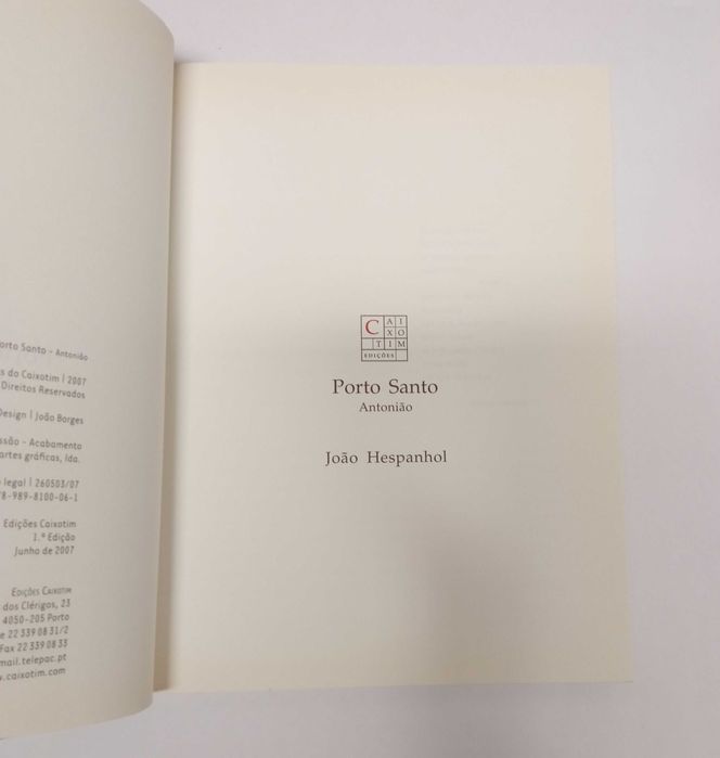 Porto Santo: Antonião, de João Hespanhol