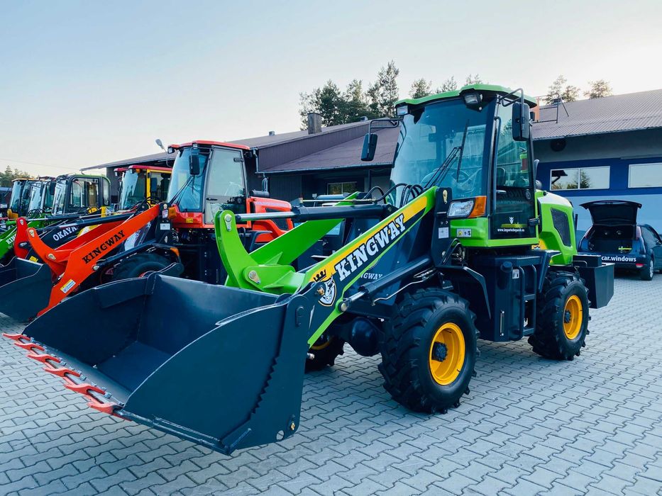 NOWA Ładowarka przegubowa kołowa KINGWAY 912 FARMER LUKAS Łyżka 4w1 +