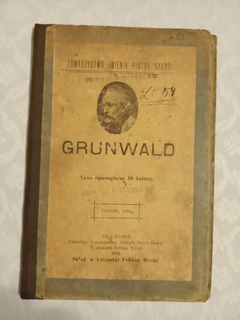Grunwald stara książka z 1910