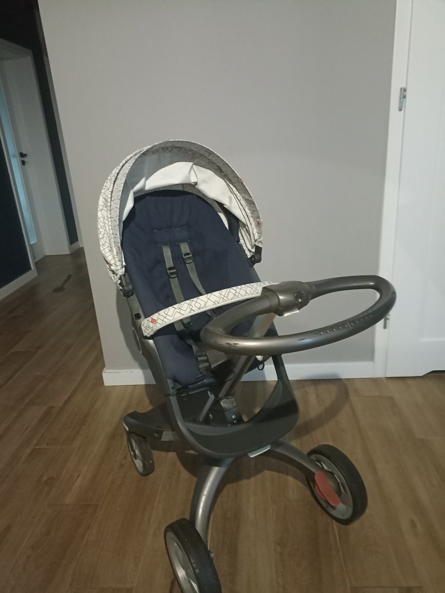 Wózek Stokke V4 duży zestaw, gratis