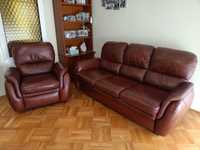 Komplet sofa rozkładana i fotel rozkładany