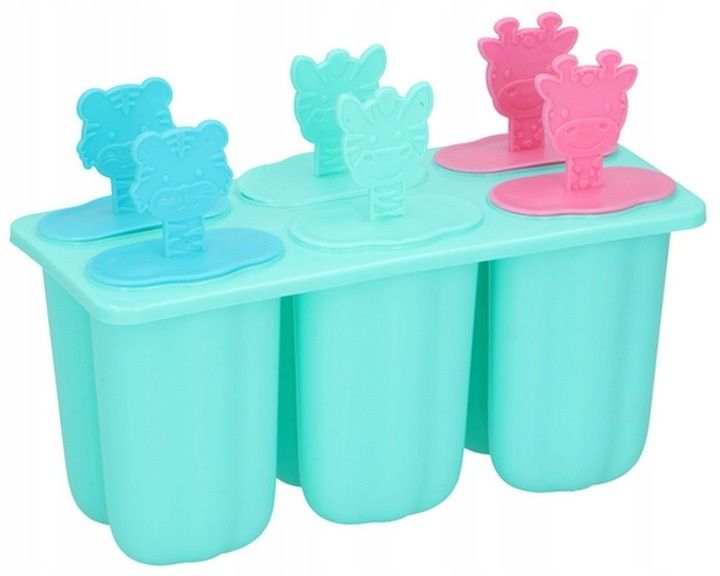 zestaw forma do lodów 6szt pp bpa free + 4x słomki