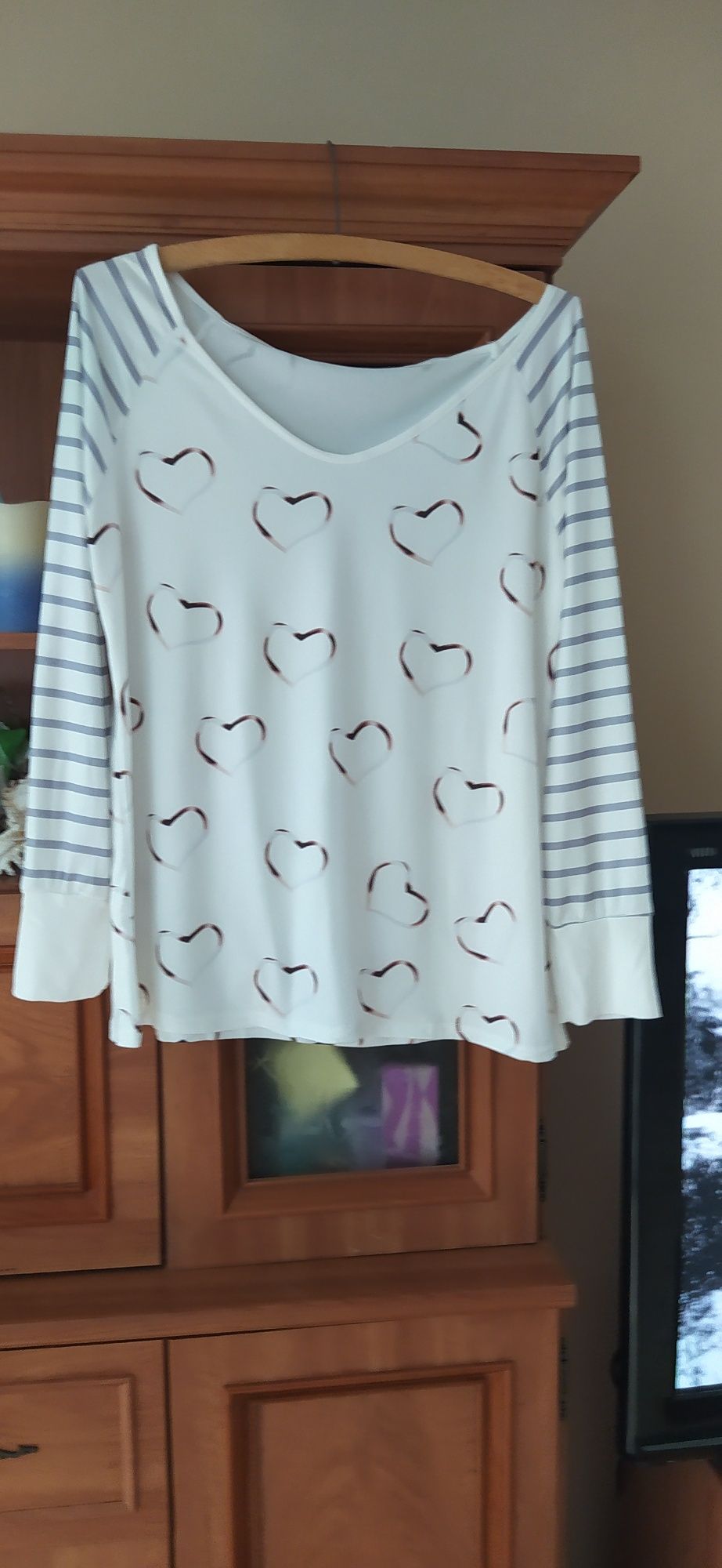 Bluzka T- shirt z nadrukiem XXL