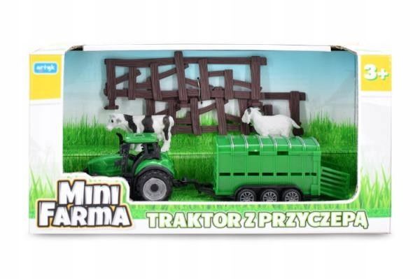 Mini Farma Traktor Z Przyczepą Dla Chłopca Farma
