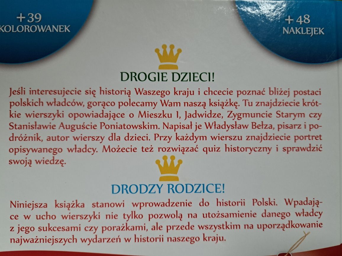 NOWA Poczet Królów I Książąt Polskich Dla Dzieci