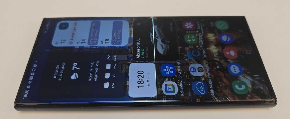 Samsung Galaxy S23 Ultra 5G 12/512 GB Uszkodzony ekran  sprawny