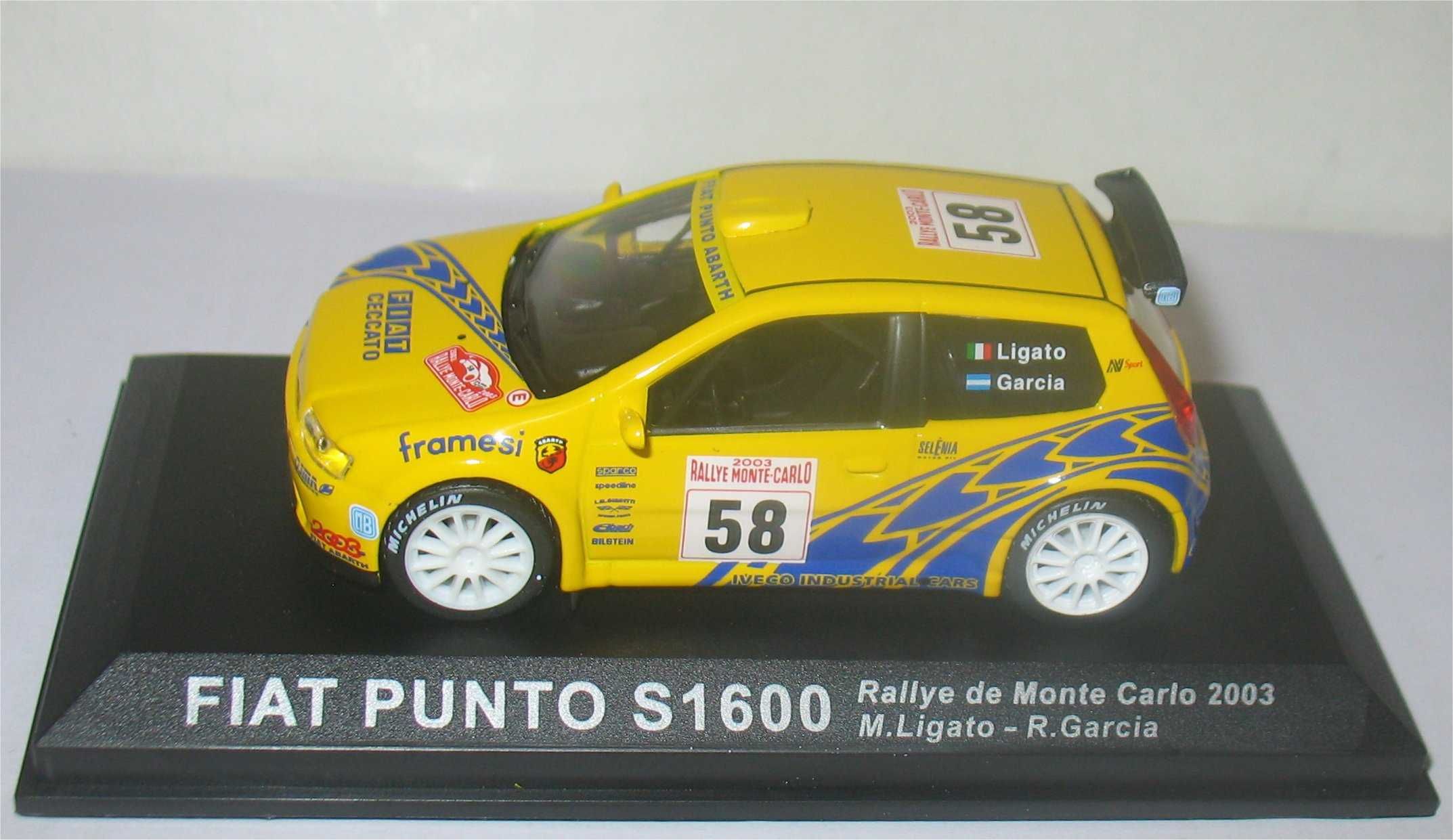 Altaya/Ixo- Fiat Punto S1600 -Rally de Monte Carlo 2003- Marcos Ligato